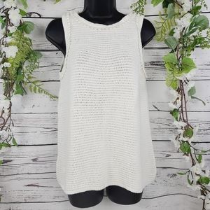 Loft Crochet Sweater Tank Top